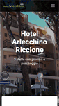 Mobile Screenshot of hotelarlecchinoriccione.it