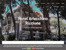 Tablet Screenshot of hotelarlecchinoriccione.it